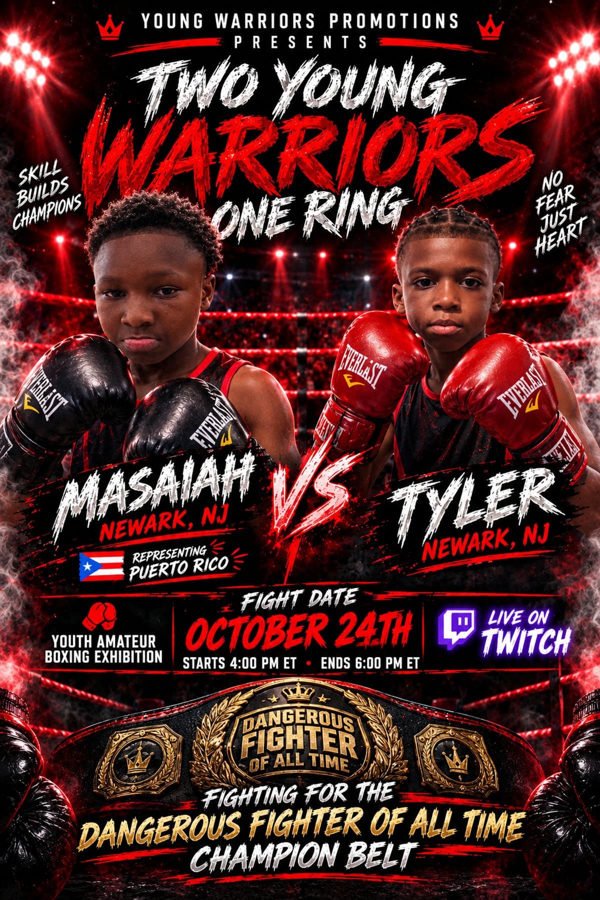 Flyer: YOUNG WARRIORS: RISE OF THE CHAMPIONS
